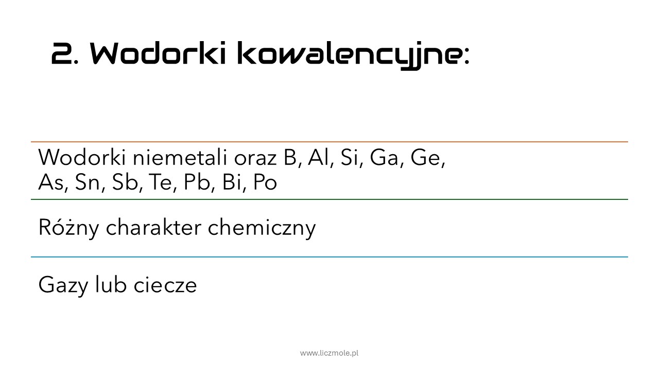 prezentacja liczmole: wodorki - obrazek 2