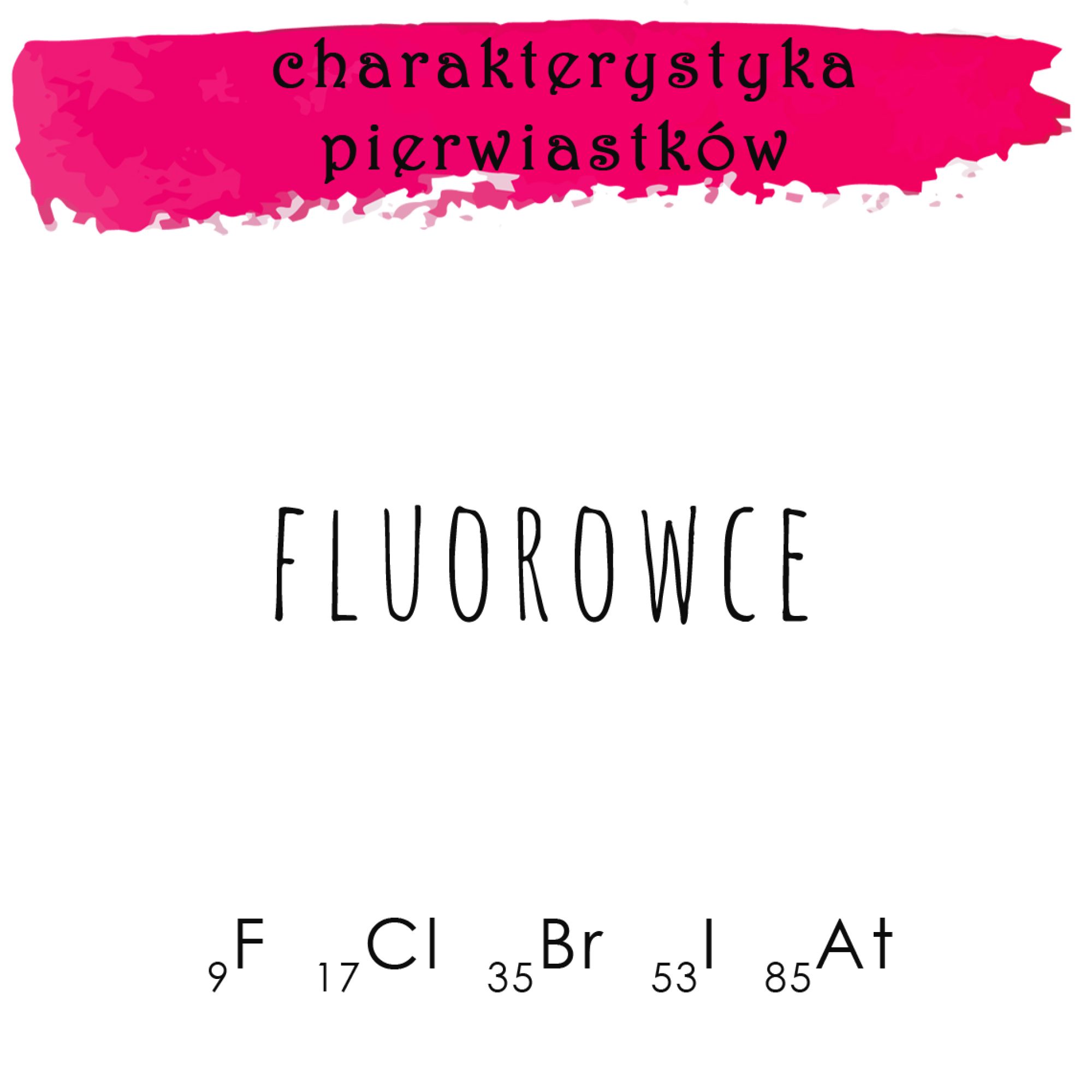 charakterystyka pierwiastków: fluorowce. wybrane reakcje.